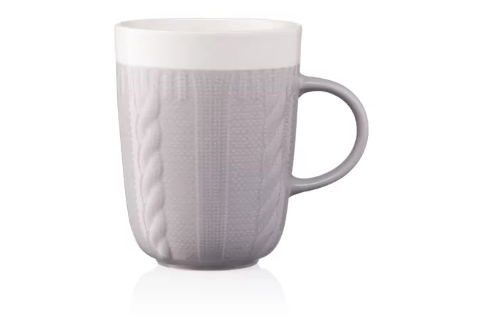 Чашка ARDESTO Кnitti, 330 мл, серая, AR3457GR