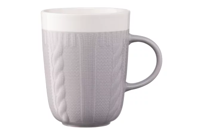 Чашка ARDESTO Кnitti, 330 мл, серая, AR3457GR