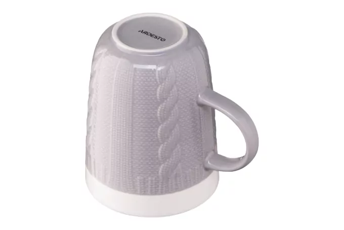 Чашка ARDESTO Кnitti, 330 мл, серая, AR3457GR