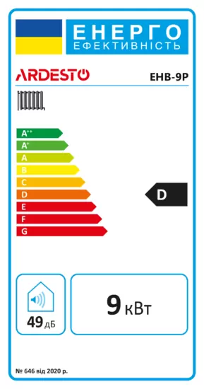 Electric boiler Ardesto 9kW 380V single-circuit with a pump