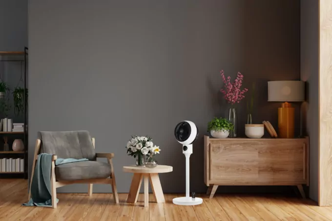 Вентилятор ARDESTO напольный, 50Вт, пульт ДУ, дисплей, черно-белый