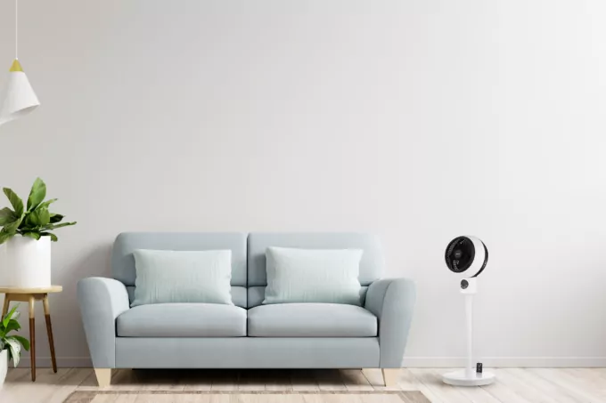 Вентилятор ARDESTO напольный, 50Вт, пульт ДУ, дисплей, черно-белый