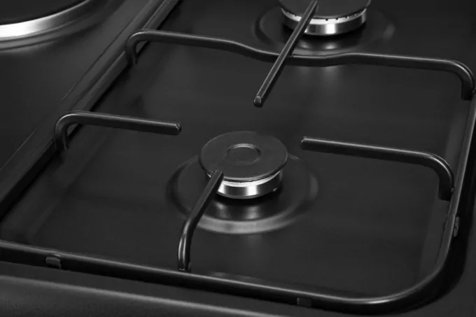 Cooker ARDESTO combined 2 gas + 2 electrical, 58L, 60x60cm, lamp, LPG conversion set (gas cylinder connection), black