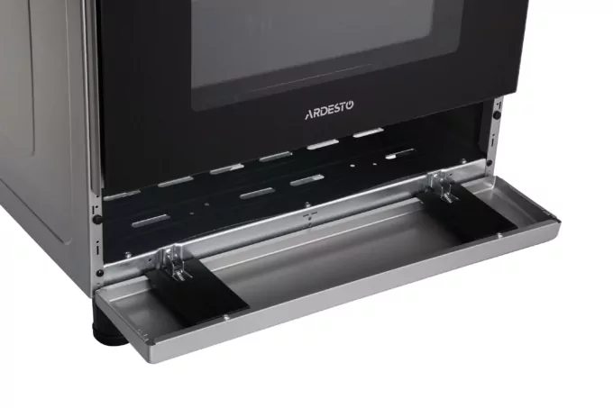 Cooker ARDESTO combined Elegance, 66L, 60x60cm, convection, cast-iron, lamp, LPG conversion set (gas cylinder connection), wire rack system, grey