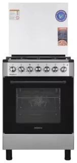 Cooker ARDESTO combined Elegance, 66L, 60x60cm, convection, cast-iron, lamp, LPG conversion set (gas cylinder connection), wire rack system, grey