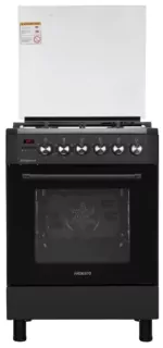 Cooker ARDESTO combined Elegance, 66L, 60x60cm, convection, cast-iron, lamp, LPG conversion set (gas cylinder connection), wire rack system, black