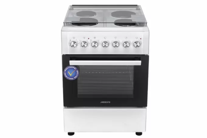 Плита ARDESTO электрическая, 53л, 60×60см, подсветка, белый