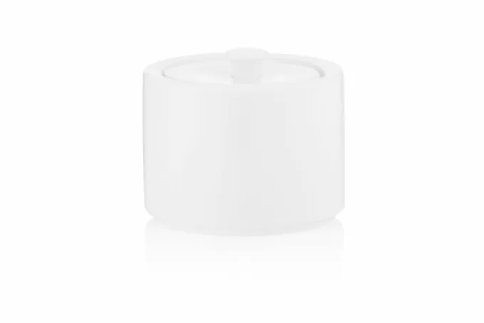 Ardesto Sugar bowl Prato, 7.8х7.8х9cm, 200ml, porcelain, white