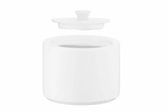 Ardesto Sugar bowl Prato, 7.8х7.8х9cm, 200ml, porcelain, white