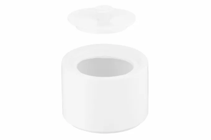 Ardesto Sugar bowl Prato, 7.8х7.8х9cm, 200ml, porcelain, white
