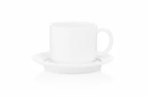 Чашка кавова Ardesto Prato, 100мл, порцеляна, білий