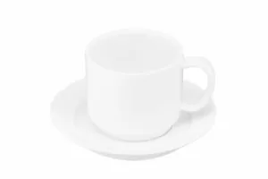 Чашка кавова Ardesto Prato, 100мл, порцеляна, білий