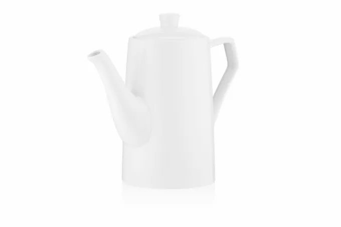 Teapot ARDESTO 870ml, porcelain, white