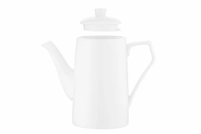 Teapot ARDESTO 870ml, porcelain, white