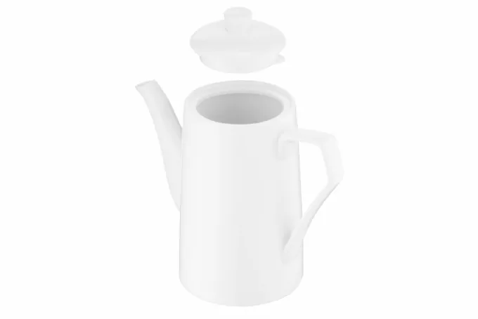 Teapot ARDESTO 870ml, porcelain, white