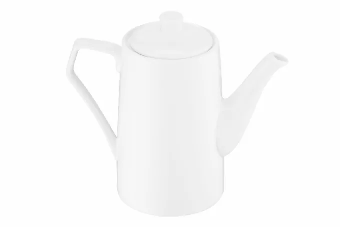 Teapot ARDESTO 870ml, porcelain, white