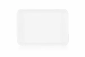 Ardesto Plate, 20х14сm, porcelain, rectangular, white