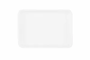 Ardesto Plate, 20х14сm, porcelain, rectangular, white