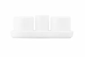 Набір для солі та перцю Ardesto, 4 предмети, порцеляна, білий