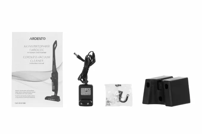 Ardesto cordless VC, 140W, dust cont -1L, battery operation up to 50min, HEPA, black with blue