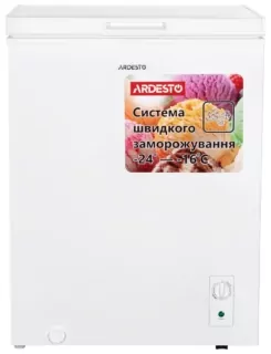 Chest freezer ARDESTO, 142L, A+, ST, ref mode, white