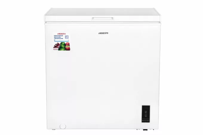 Chest freezer ARDESTO, 198L, A+, ST, display ext, ref mode, white