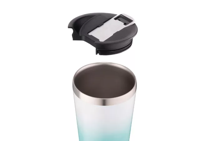 Термостакан для пива з відкривачкою Ardesto Bright City, 470мл, нержавіюча сталь, блакитний