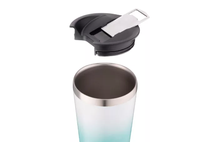 Термостакан для пива з відкривачкою Ardesto Bright City, 470мл, нержавіюча сталь, блакитний