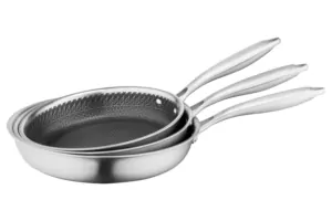 Ardesto Fry pan Black Mars Avior, 24cm, Triply stainless steel