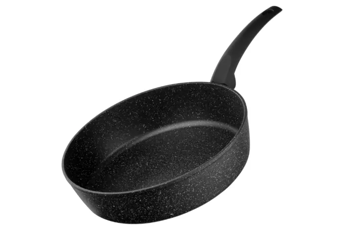 Сковорода глубокая с крышкой Ardesto Gemini Gourmet Viareggio, 28см, алюминий, черный