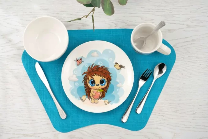 Коврик сервировочный детский Ardesto, 30х45см, ПВХ, синий