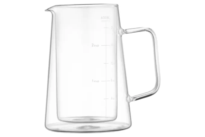 Ardesto Double wall french press Black Mars, 600ml, borosilicate glass, stainless steel, transparent