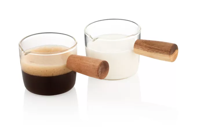 Ardesto Set of capacity for cream and sauce,  100ml, 2 pcs, borosilicate glass, transparent