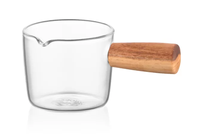 Ardesto Set of capacity for cream and sauce,  100ml, 2 pcs, borosilicate glass, transparent