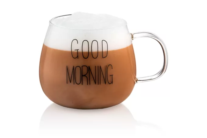 Набір чашок з ручками ARDESTO Good Morning, 350мл, 2шт, боросилікатне скло, прозорий