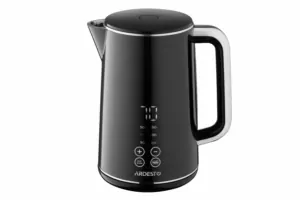Электрочайник Ardesto Elegance, 1.7л, LED дисплей, двойные стенки, глянец, Otter, чёрный