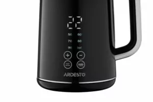 Электрочайник Ardesto Elegance, 1.7л, LED дисплей, двойные стенки, глянец, Otter, чёрный