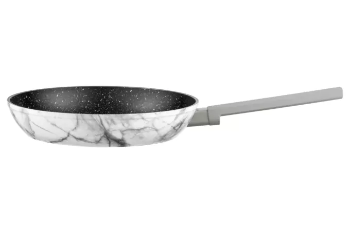 Ardesto Fry pan Gemini Marmo, 24cm, aluminium, gray