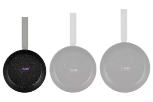 Ardesto Fry pan Gemini Marmo, 24cm, aluminium, gray
