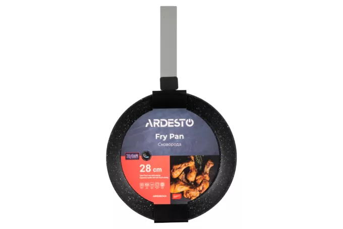 Сковорода Ardesto Gemini Marmo, 28см, алюминий, серый