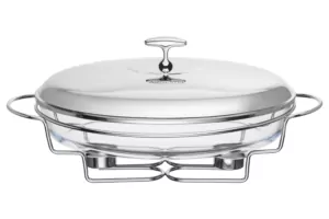 Ardesto Food warmer Black Mars, 3000ml, glass, stainless steel, oval, transparent
