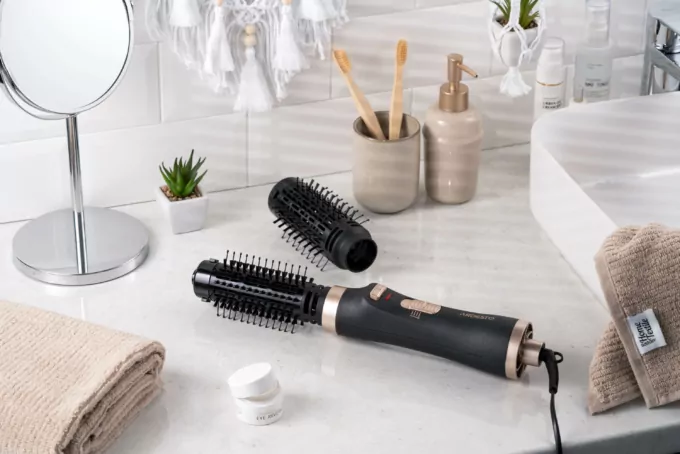 Ardesto hair dryer brush Gemini, 2W, 2 modes, black