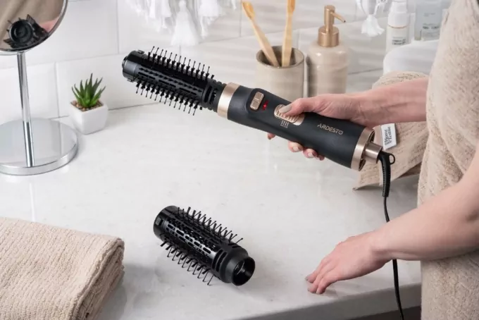 Ardesto hair dryer brush Gemini, 2W, 2 modes, black