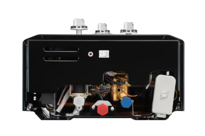 ARDESTO Газовая колонка X1, 10 л/мин., 20 кВт, розжиг от батареек, дисплей, черный