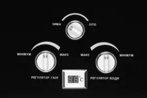 ARDESTO Газовая колонка X1, 10 л/мин., 20 кВт, розжиг от батареек, дисплей, черный