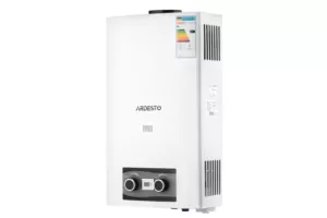 Газовая колонка Ardesto X2, 10 л/мин., 20 кВт, розжиг от батареек, дисплей, белый