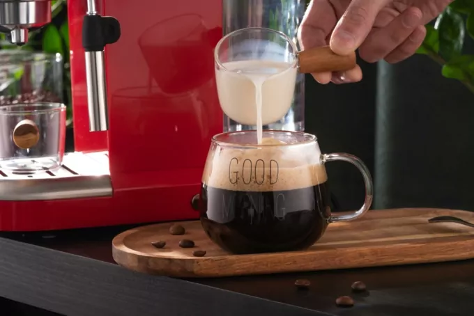 Набір чашок з ручками ARDESTO Good Morning, 350мл, 2шт, боросилікатне скло, прозорий