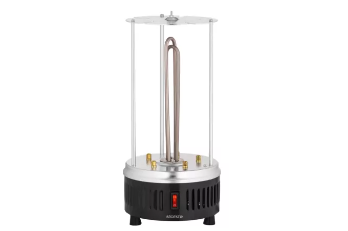 Ardesto vertical electric grill 900W, 5 skewers, rotation 360°, U-shaped heaters, alum. casing, inox