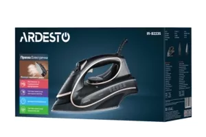 Праска Ardesto IR-B2235, 2400Вт, 450мл, паровий удар-120гр, керам. підошва, чорно-золотий
