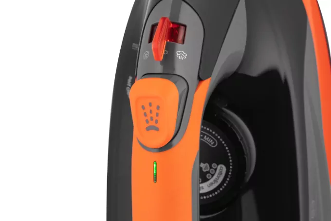 Утюг Ardesto IR-C2233-GR, 2200Вт, 340мл, паровой удар, керам. подошва, чёрно-помаранчевий